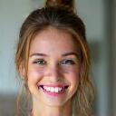 Porträtfoto von Anna Bühler, einer jungen Frau mit einem freundlichen Lächeln vor einem unscharfen Hintergrund